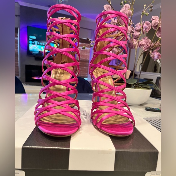 AQUAZZURA Caged Knockout Sandal - Picture 4 of 4